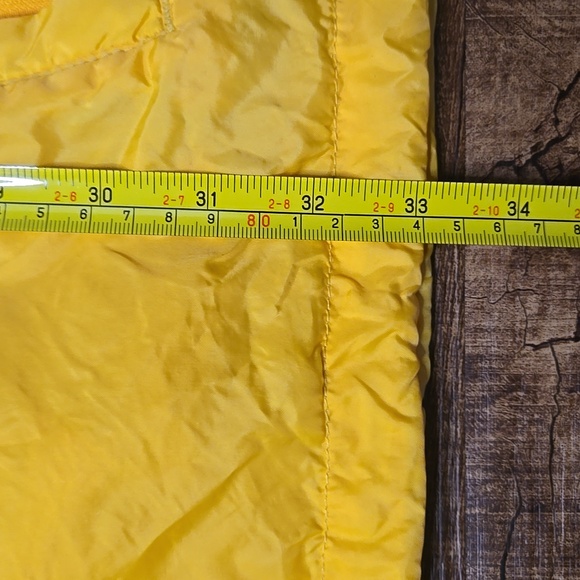 Eddie Bauer Yellow Packable Parka Gorpcore Outdoor Utility Hooded Y2k Nylon M - Picture 6 of 9